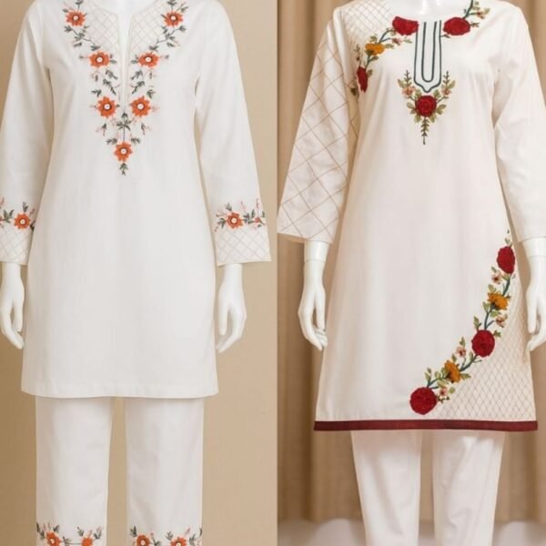 Elegant Embroidered Suit Collection
